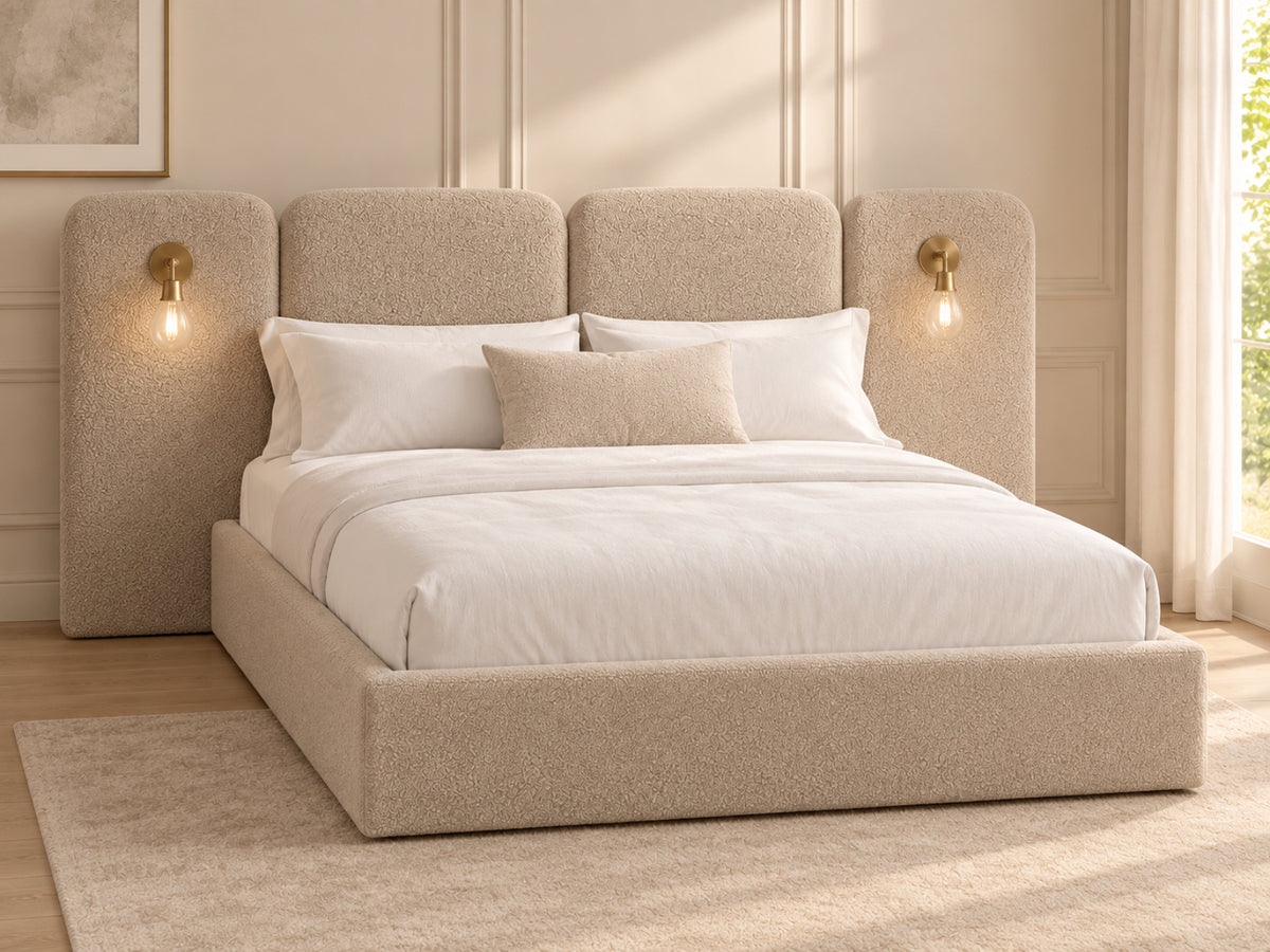 Molly Panelled Bed with Lights