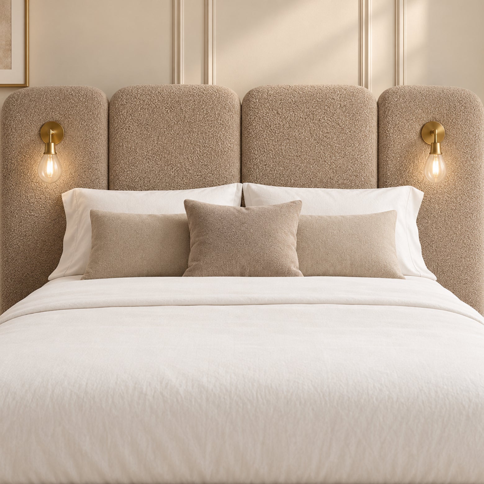 Molly Panelled Bed with Lights