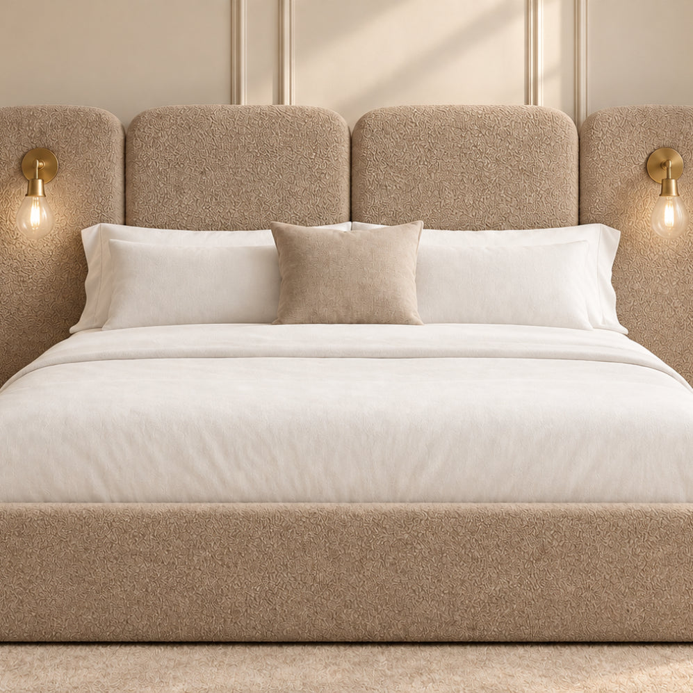 Molly Panelled Bed with Lights