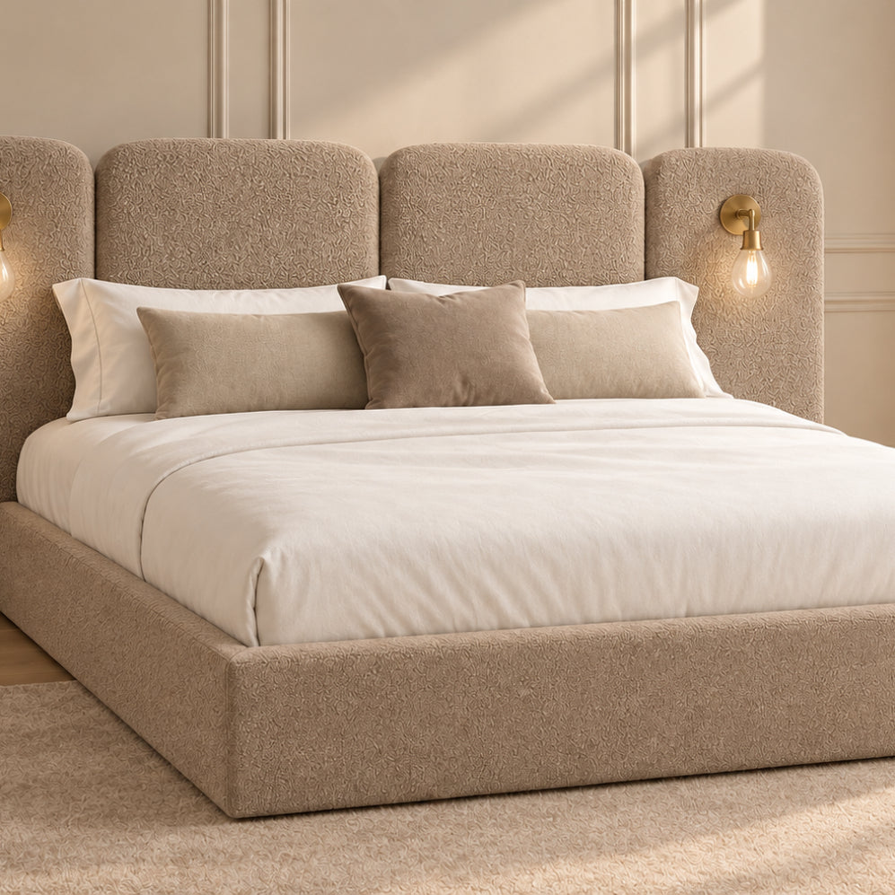 Molly Panelled Bed with Lights