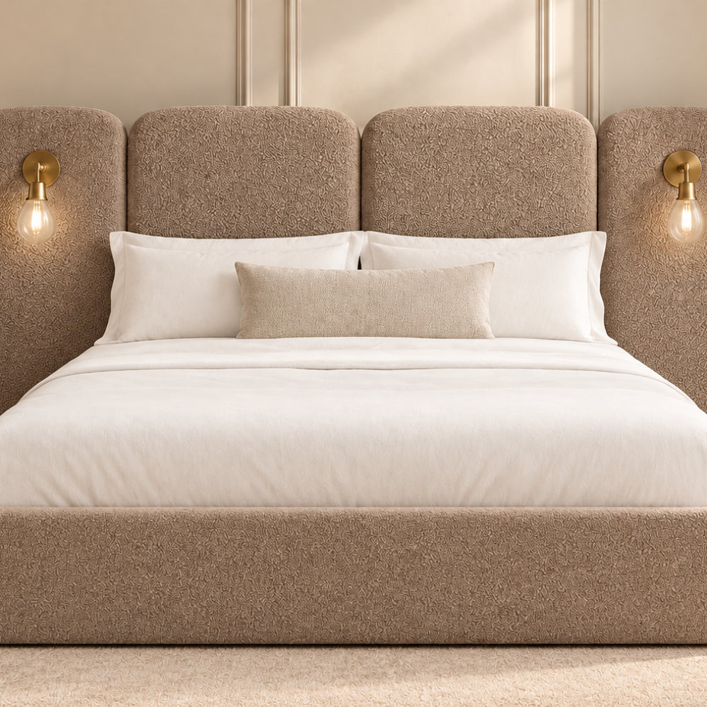 Molly Panelled Bed with Lights