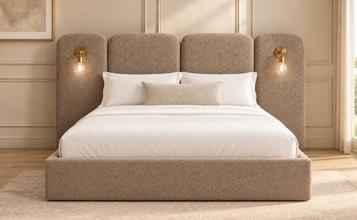 Molly Panelled Bed with Lights