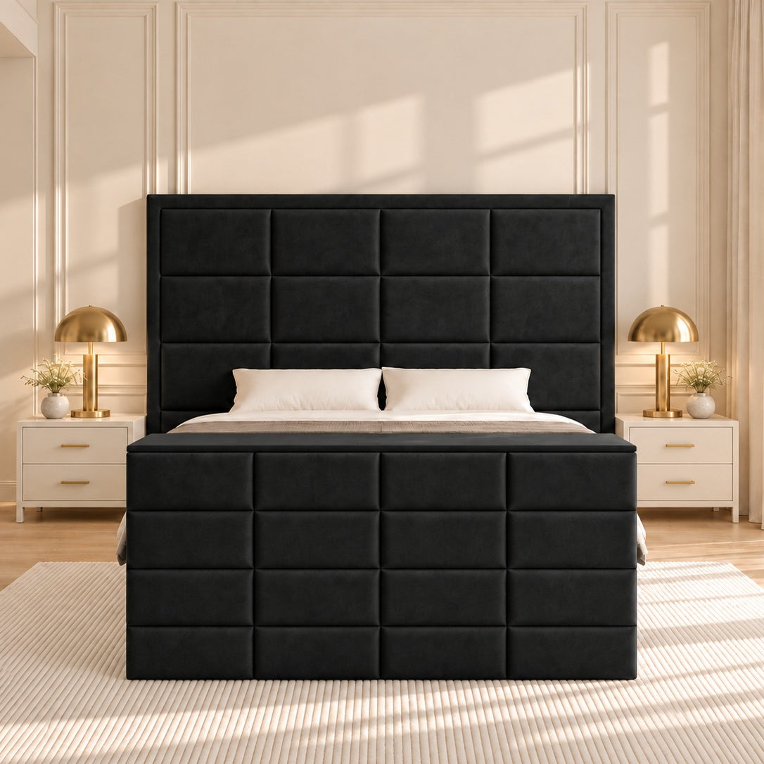 New York Upholstered TV Bed Frame