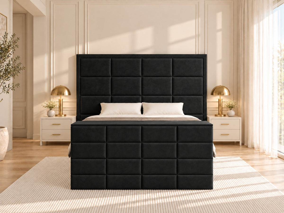 New York Upholstered TV Bed Frame