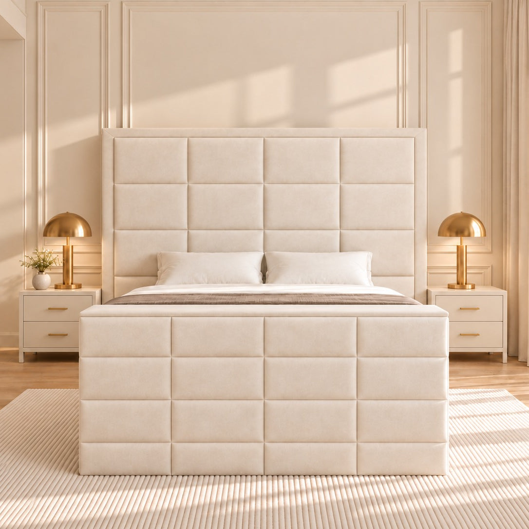 New York Upholstered TV Bed Frame