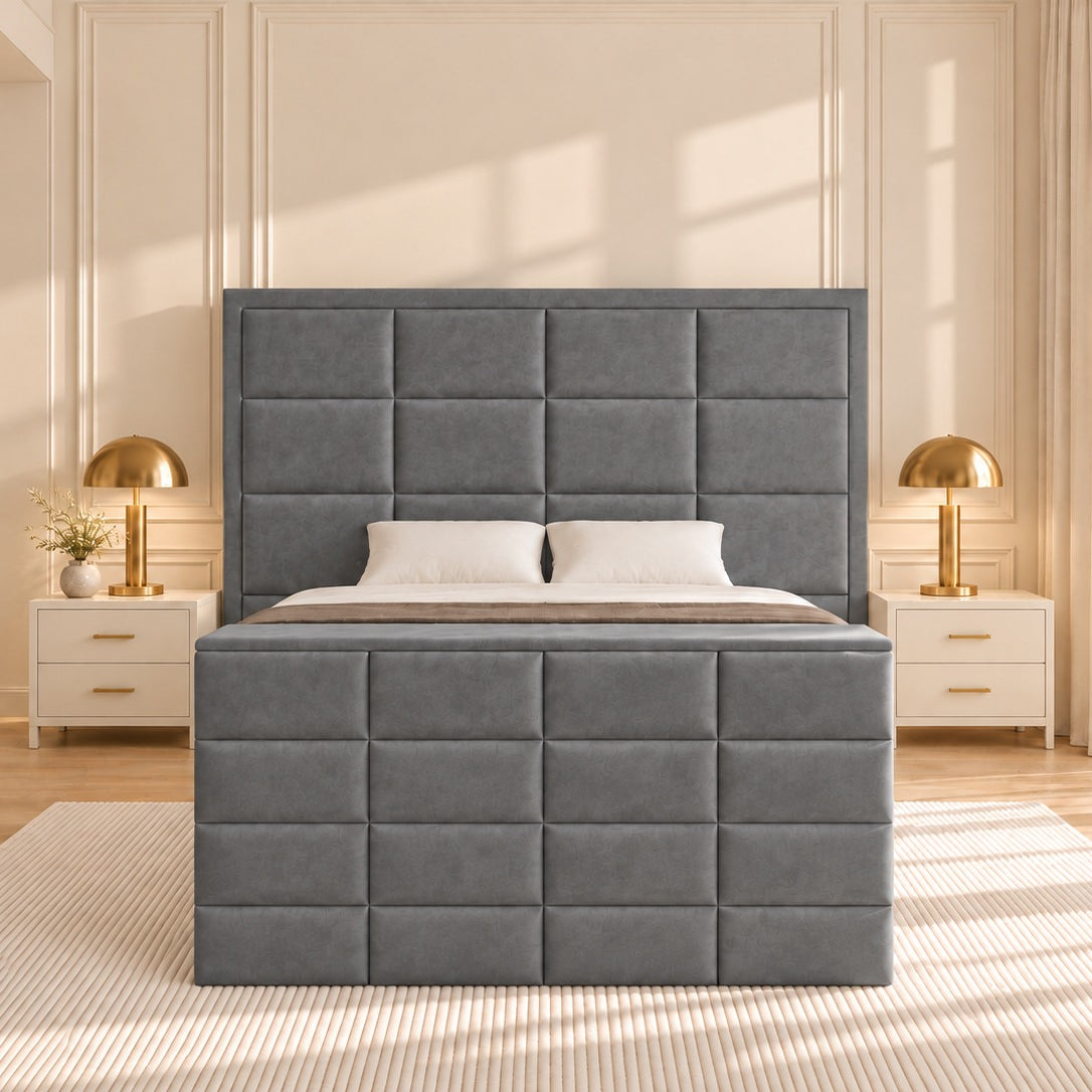 New York Upholstered TV Bed Frame