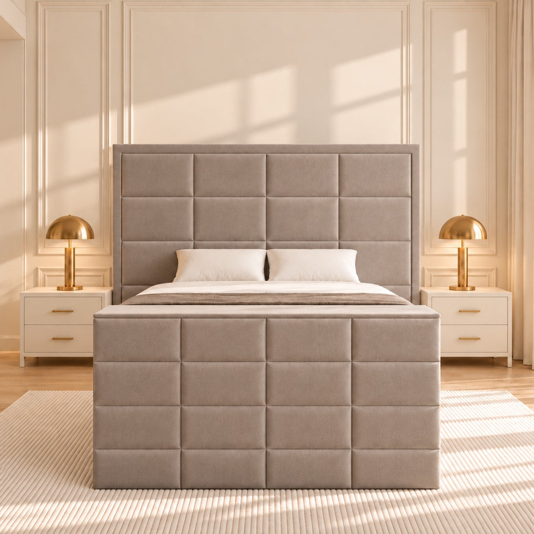 New York Upholstered TV Bed Frame