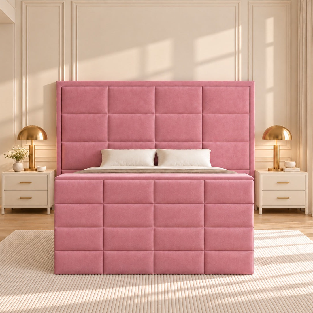 New York Upholstered TV Bed Frame