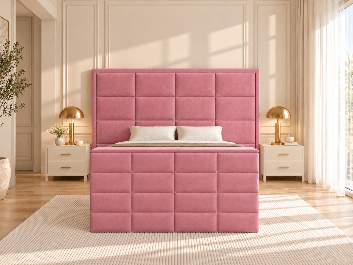 New York Upholstered TV Bed Frame