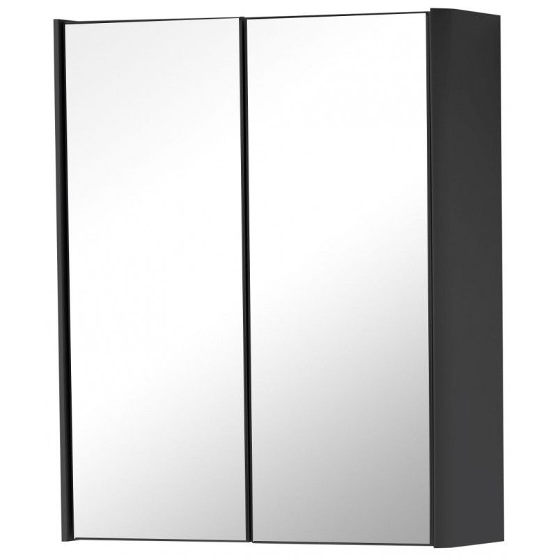 Noah Matt Graphite Mirror Cabinet