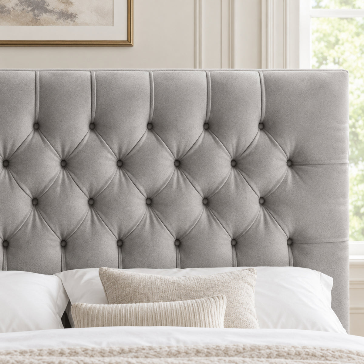 Novara Upholstered Soft Velvet Bed Frame