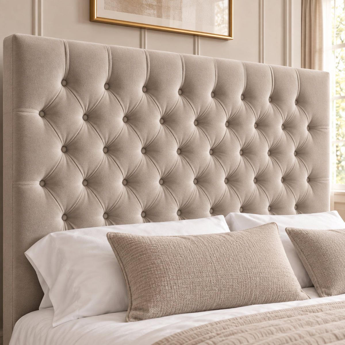 Novara Upholstered Soft Velvet Bed Frame