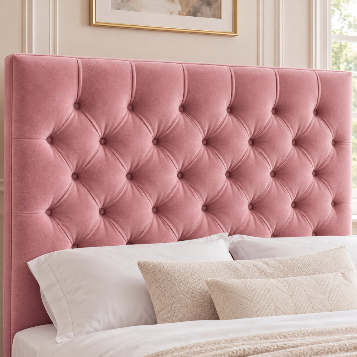 Novara Upholstered Soft Velvet Bed Frame