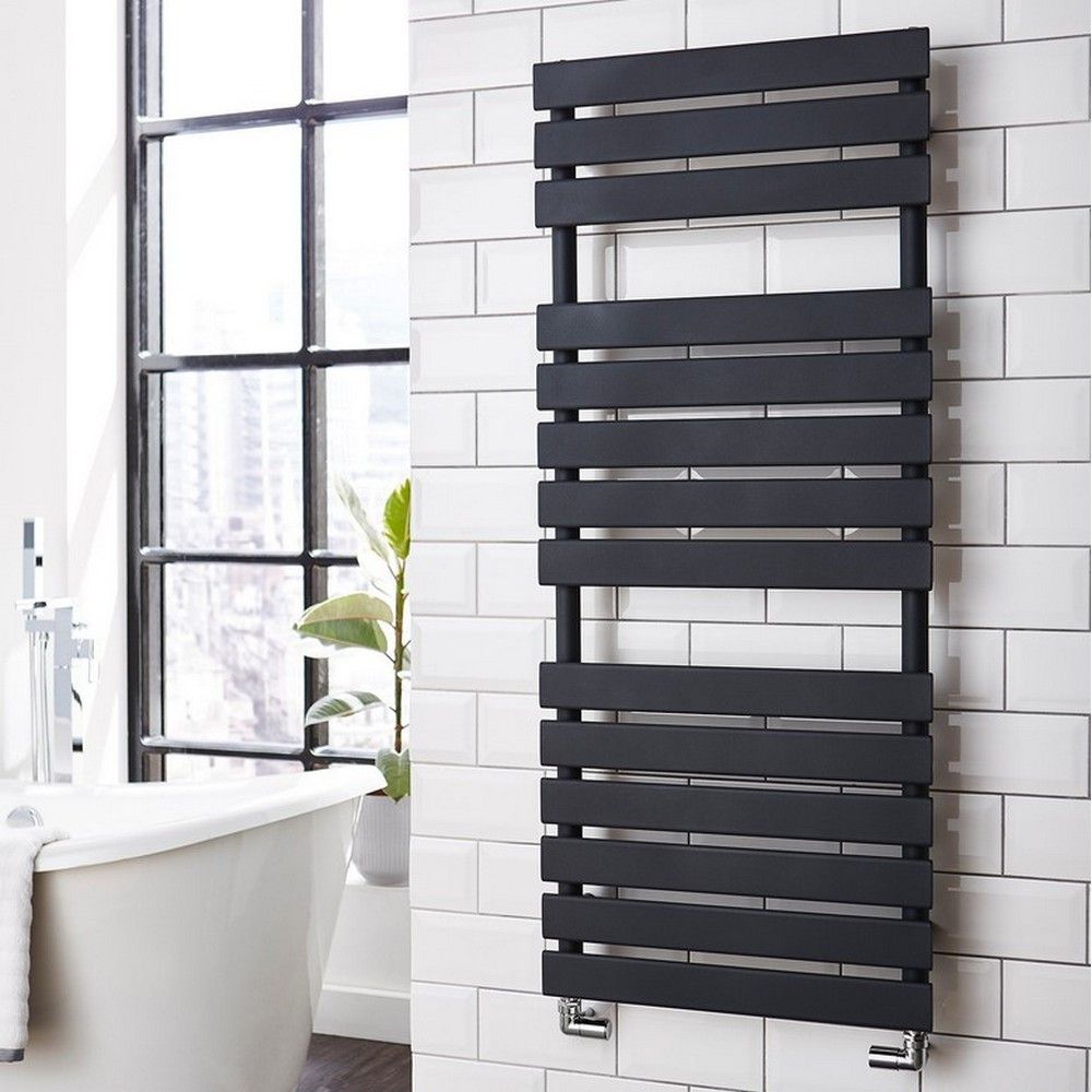Pacific Anthracite Heated Towel Rail
