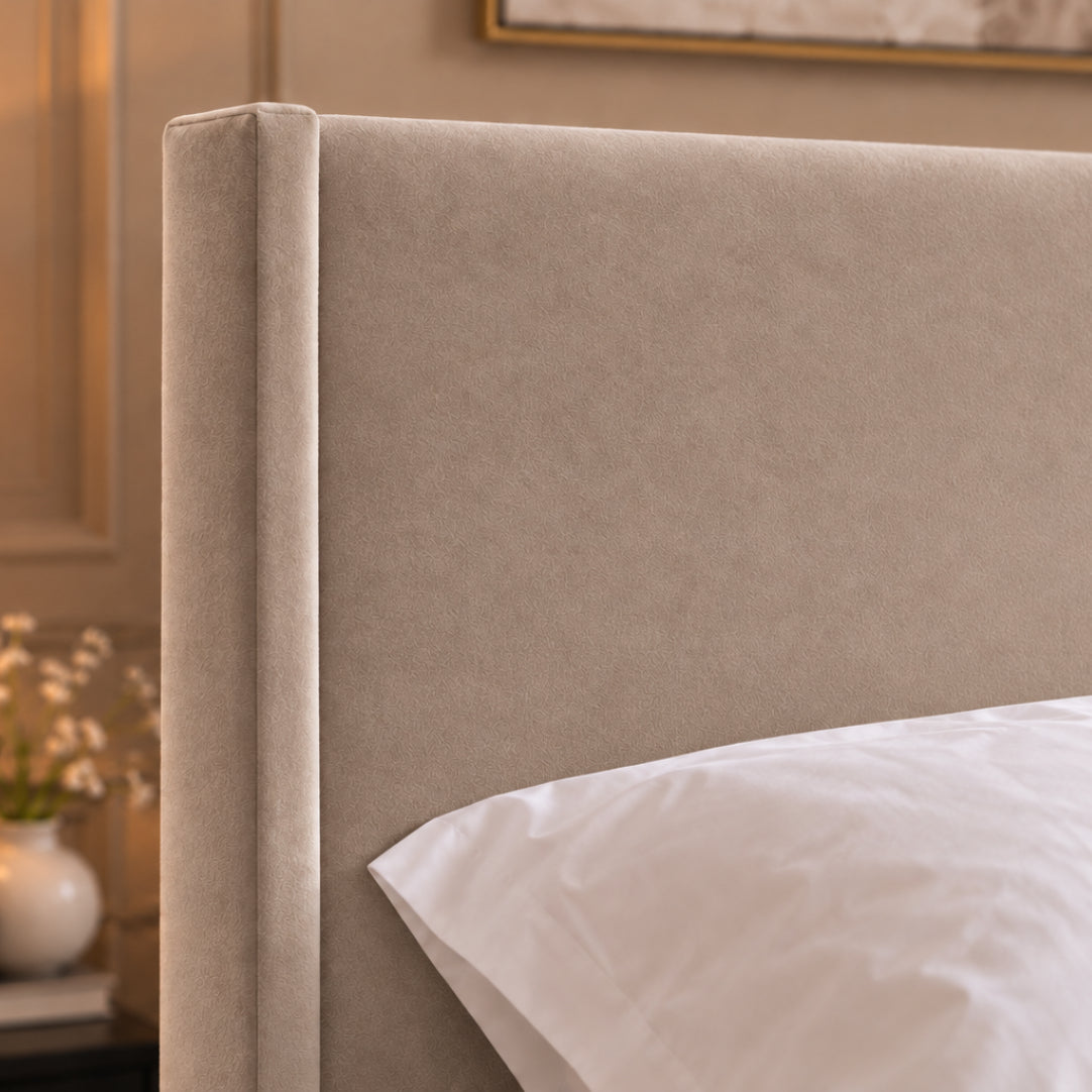Juliette Boucle Upholstered Bed Frame