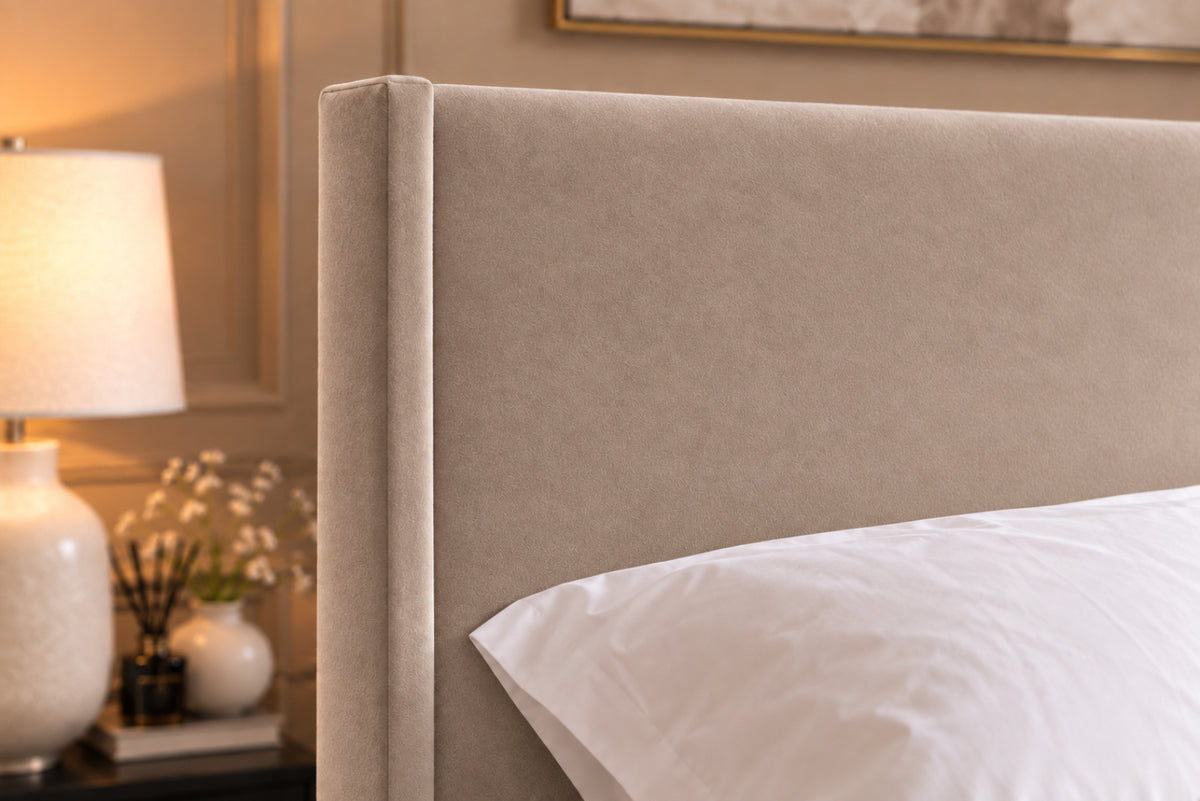 Juliette Boucle Upholstered Bed Frame