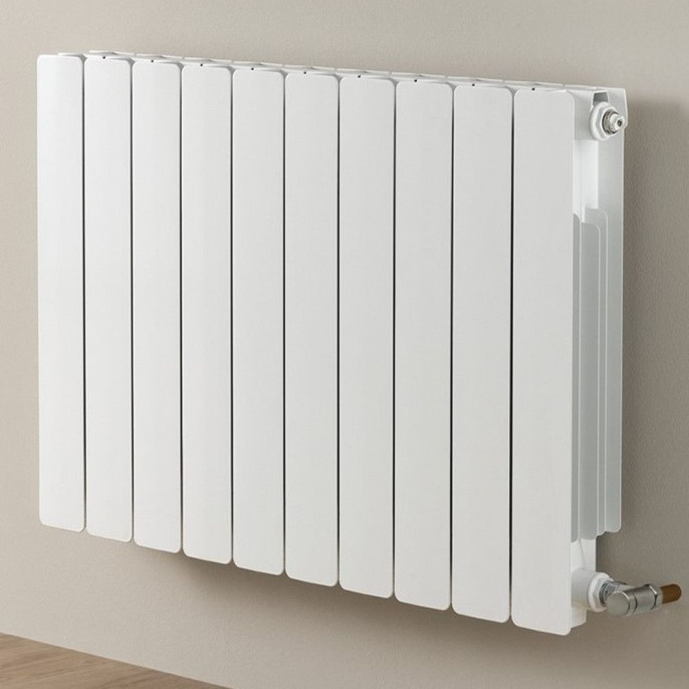 Phoenix Horizontal Aluminium Radiator In White (681MM HIGH)