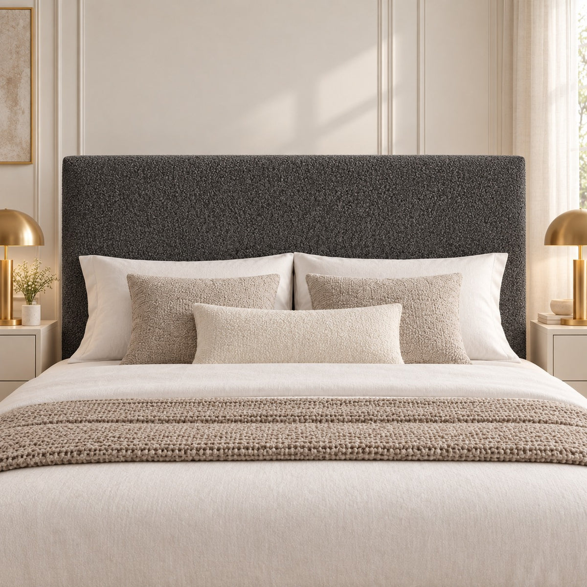 Pierre Boucle Upholstered Bed Frame