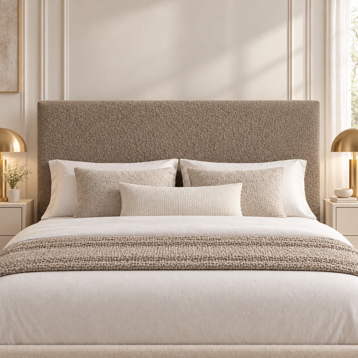 Pierre Boucle Upholstered Bed Frame