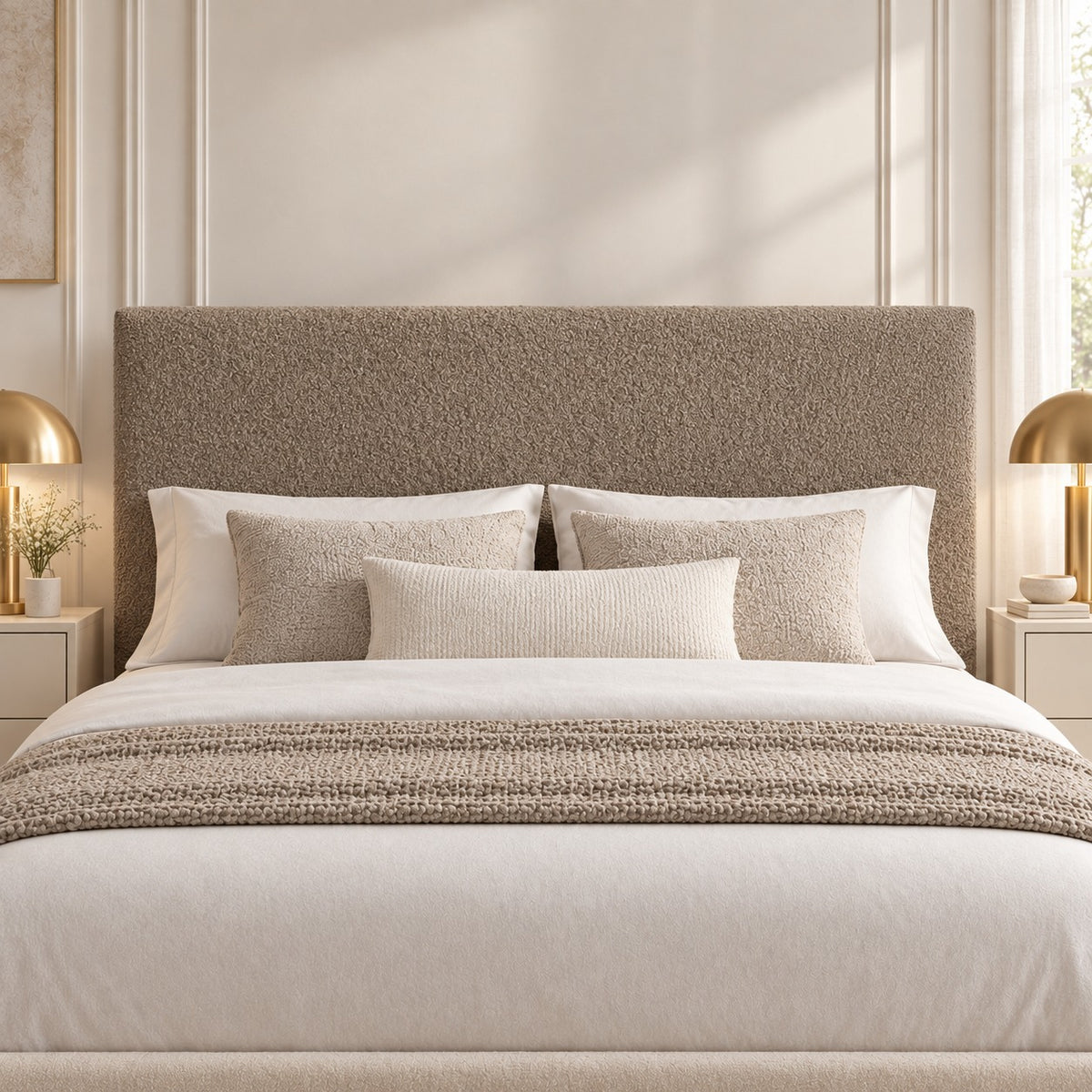 Pierre Boucle Upholstered Bed Frame