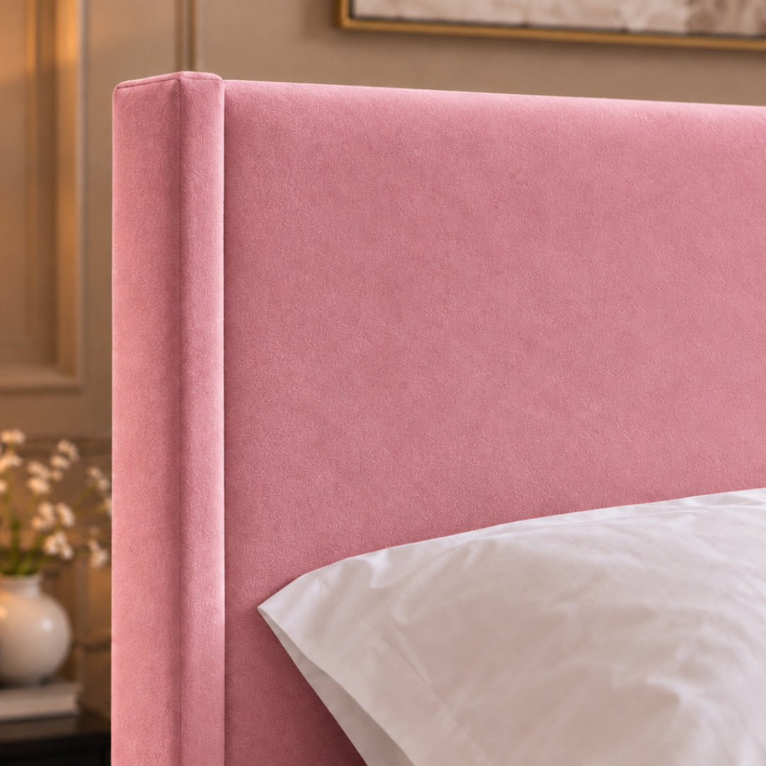 Juliette Boucle Upholstered Bed Frame
