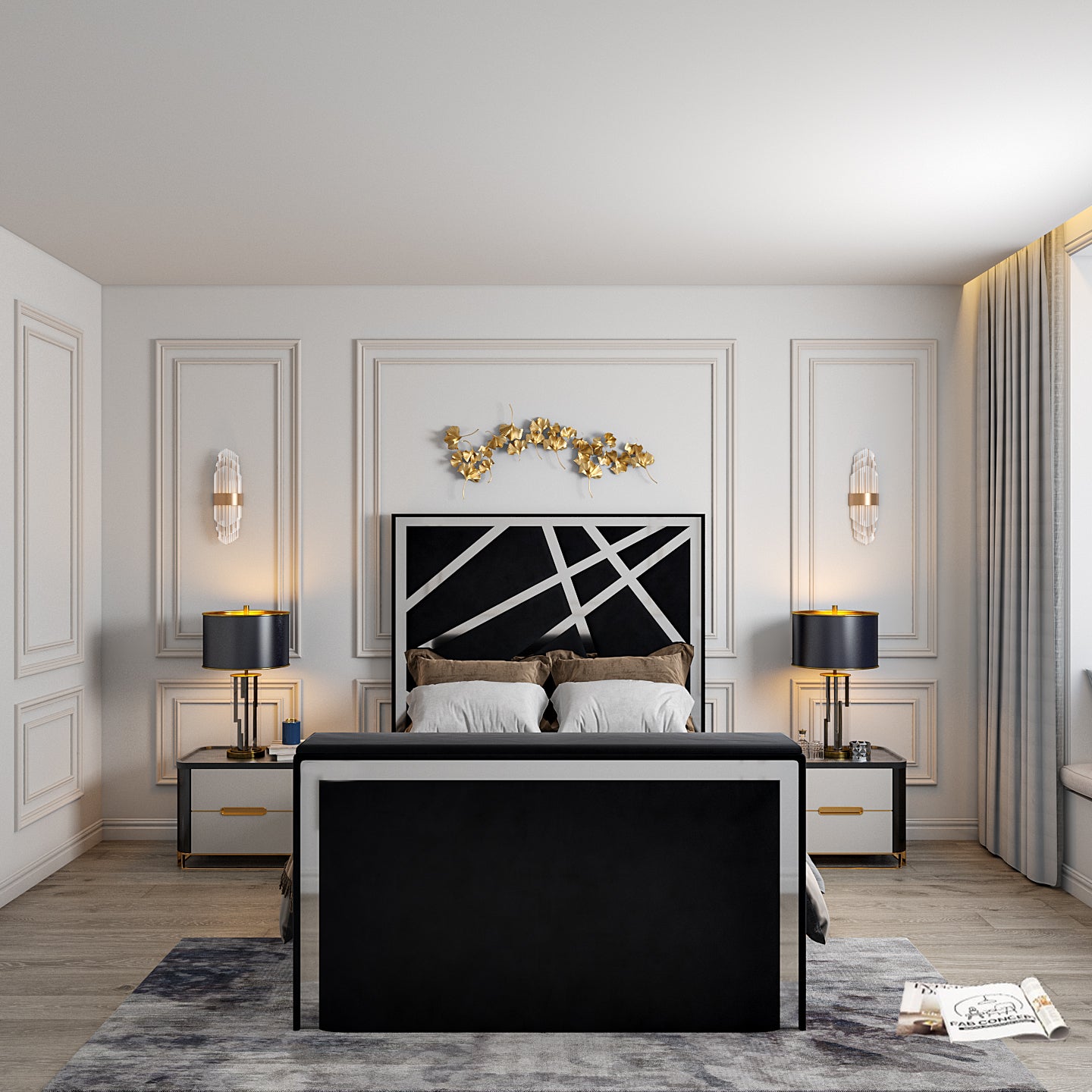 Rayleigh Upholstered Soft Velvet Tv Bed Frame