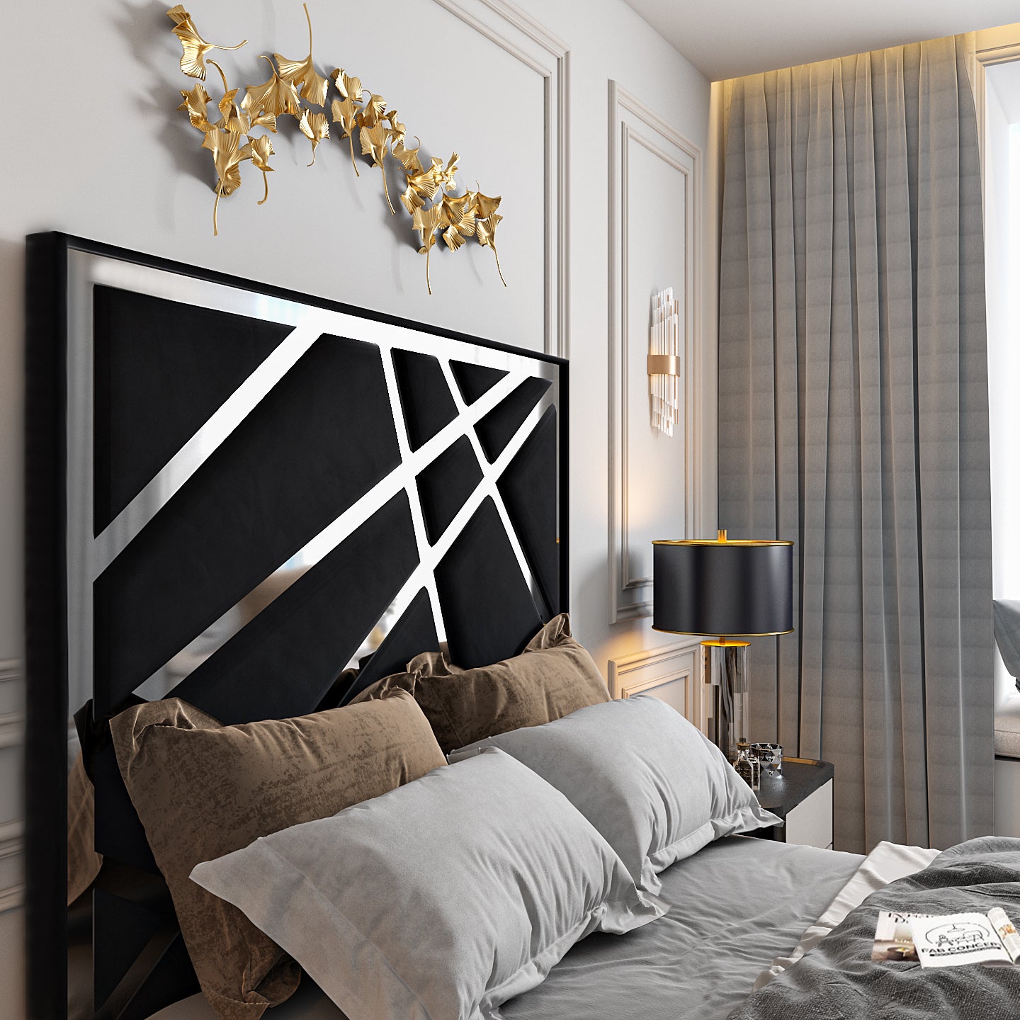 Rayleigh Upholstered Soft Velvet Tv Bed Frame