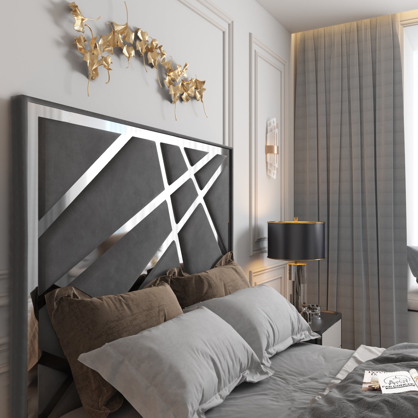 Rayleigh Upholstered Soft Velvet Tv Bed Frame