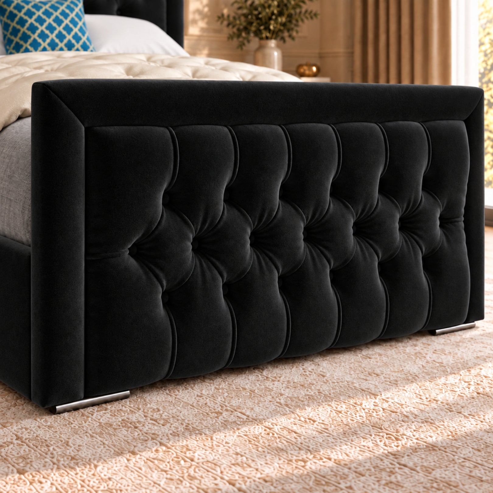 Rovigo Upholstered Soft Velvet Bed Frame
