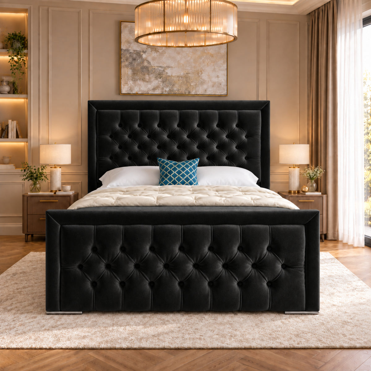 Rovigo Upholstered Soft Velvet Bed Frame