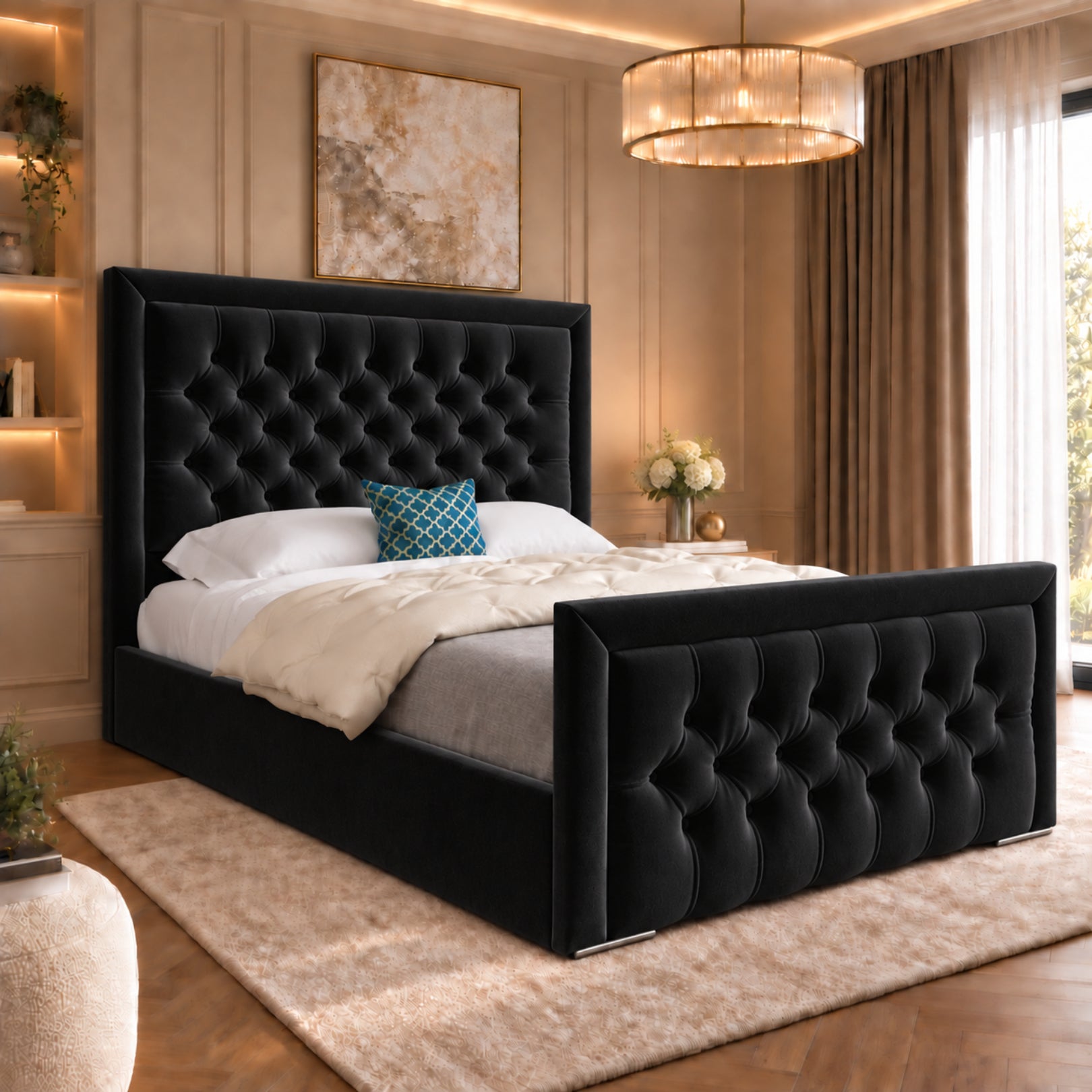 Rovigo Upholstered Soft Velvet Bed Frame