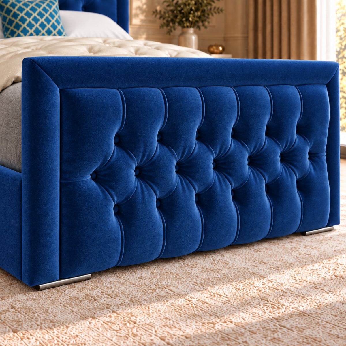 Rovigo Upholstered Soft Velvet Bed Frame