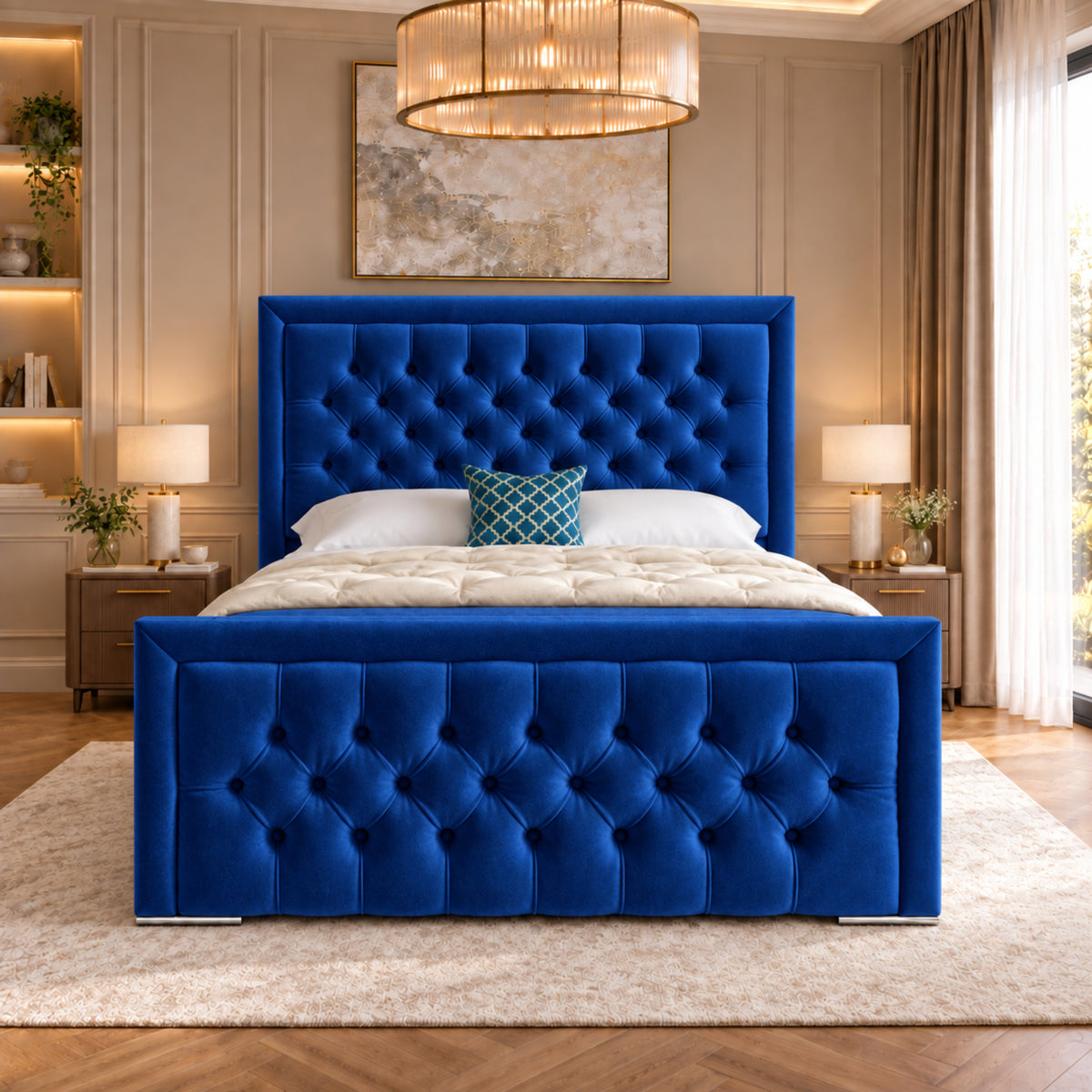 Rovigo Upholstered Soft Velvet Bed Frame