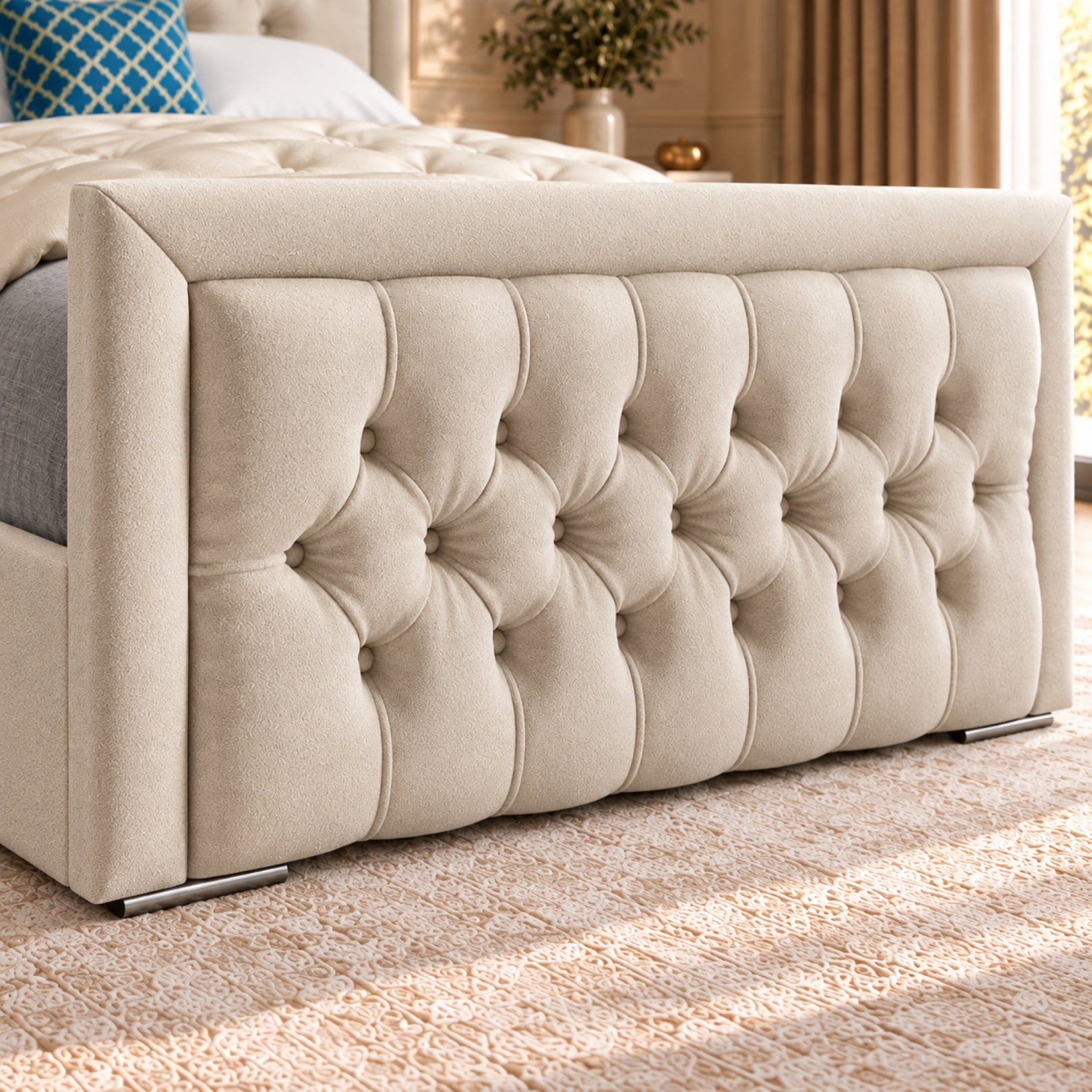 Rovigo Upholstered Soft Velvet Bed Frame