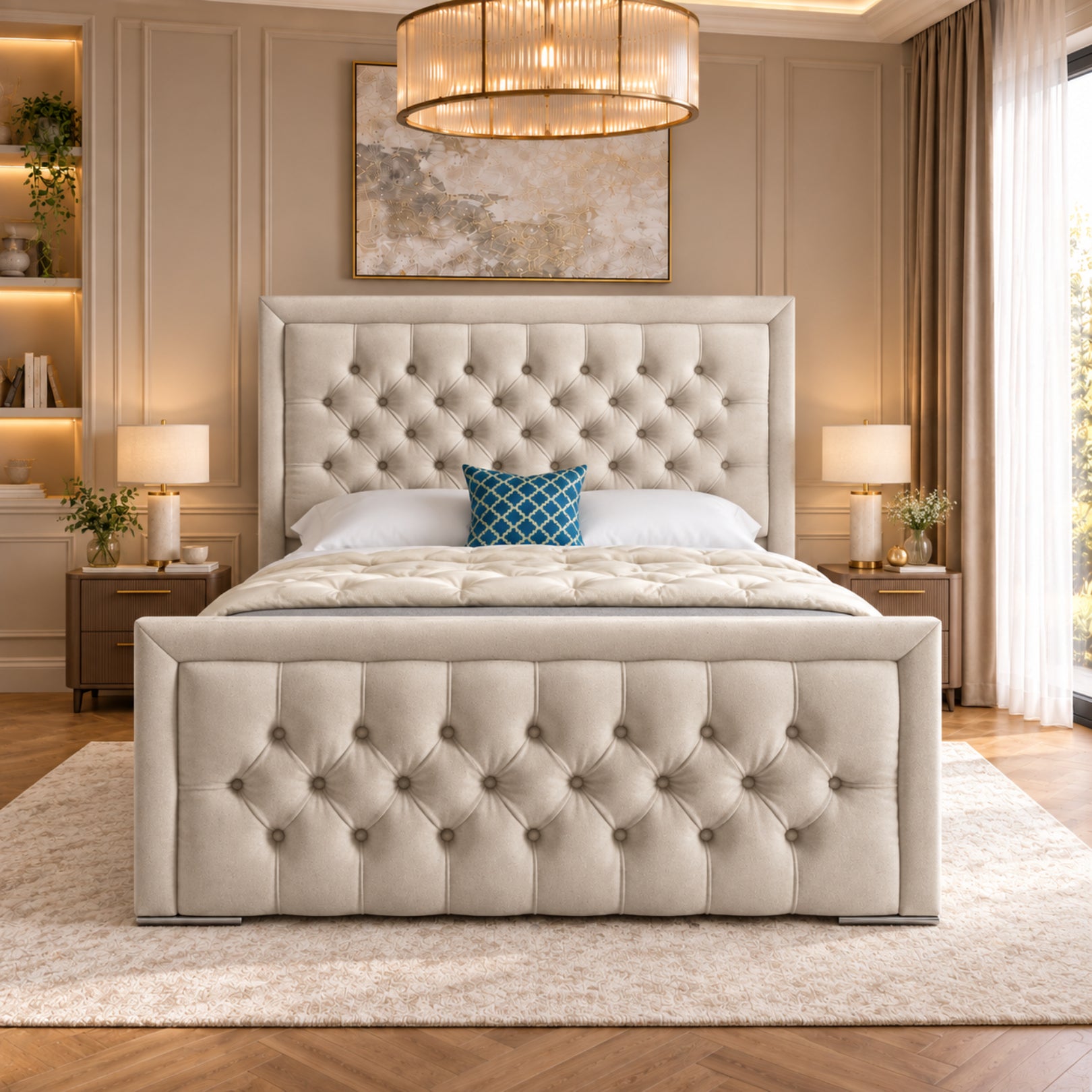 Rovigo Upholstered Soft Velvet Bed Frame