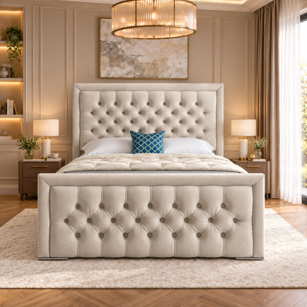 Rovigo Upholstered Soft Velvet Bed Frame