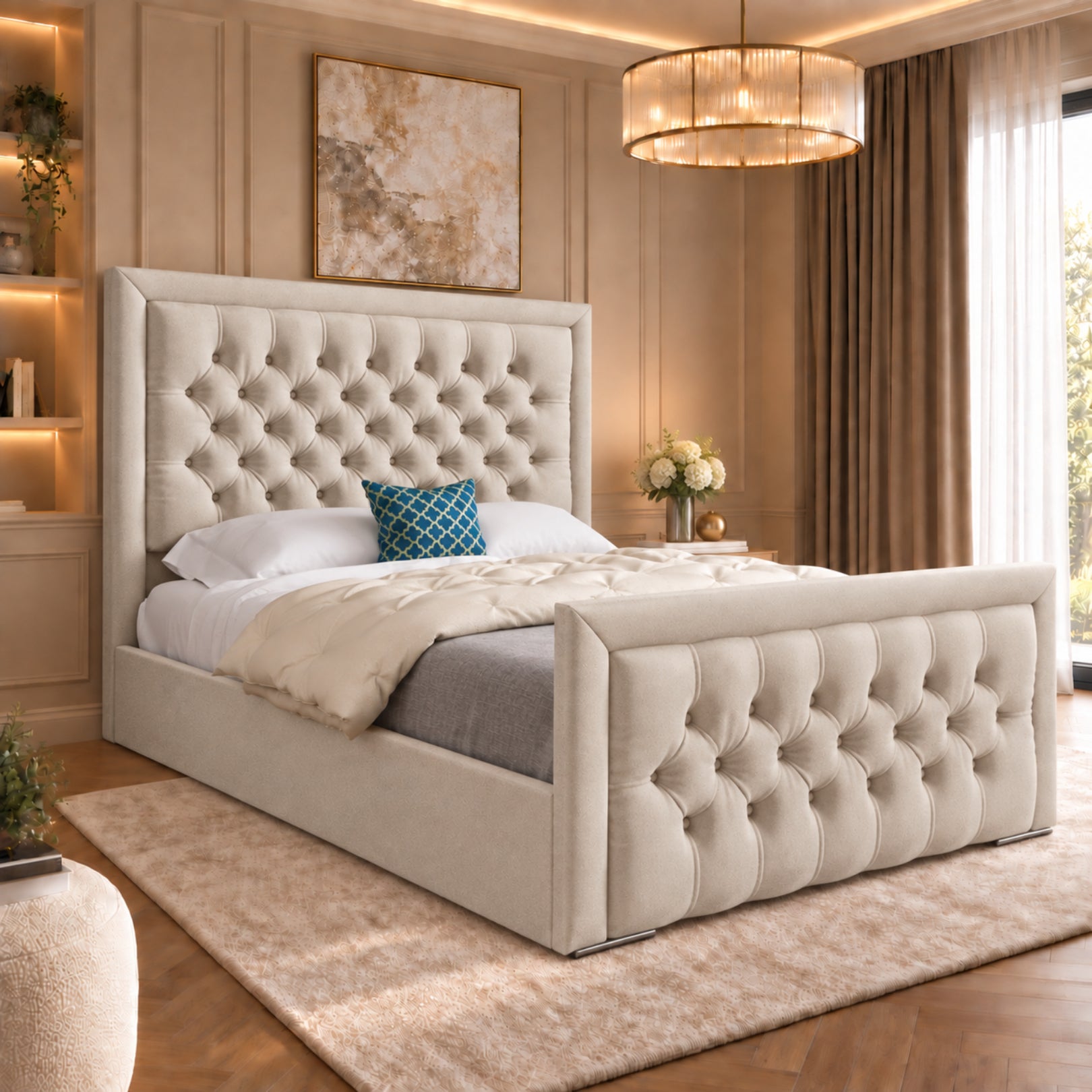 Rovigo Upholstered Soft Velvet Bed Frame