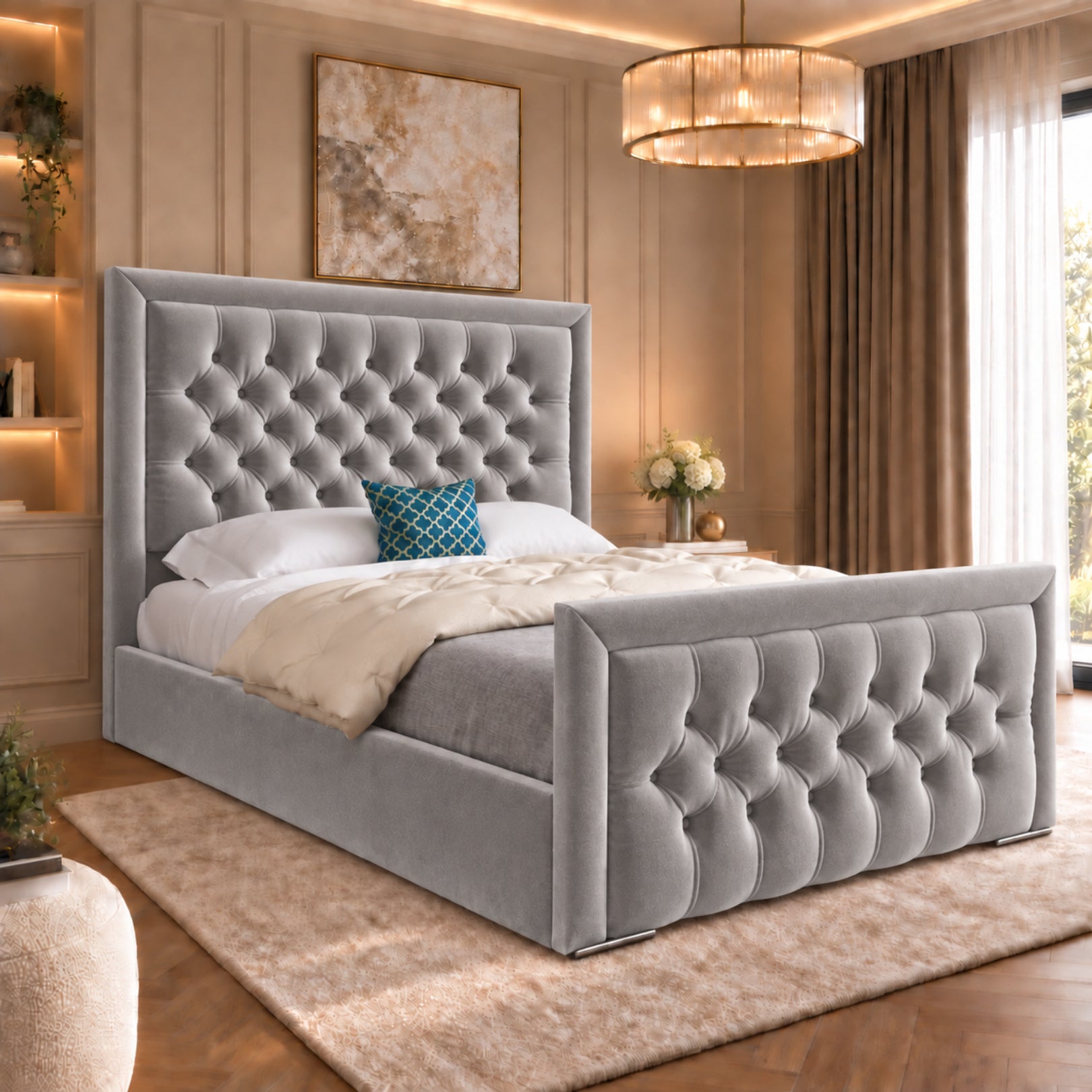 Rovigo Upholstered Soft Velvet Bed Frame