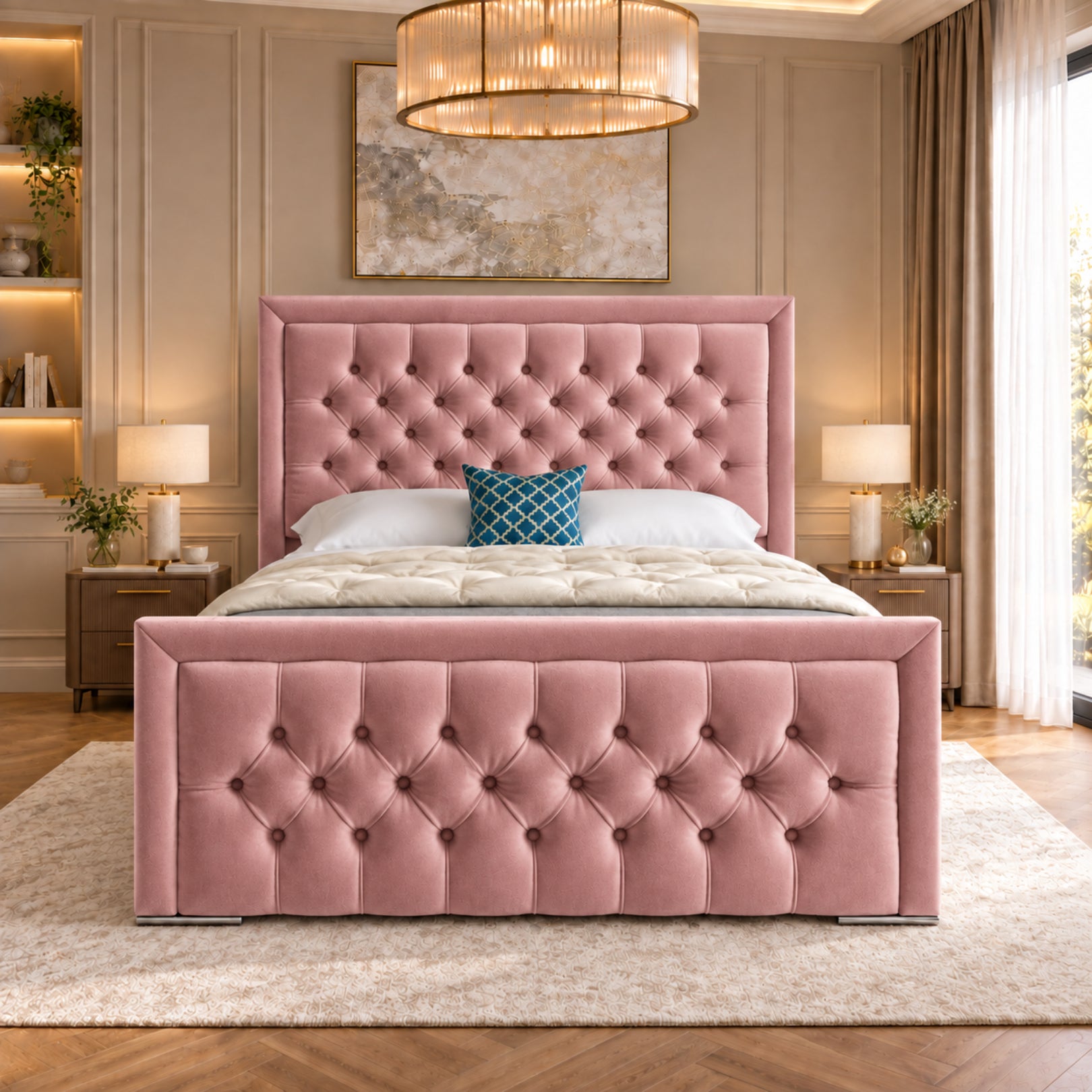 Rovigo Upholstered Soft Velvet Bed Frame