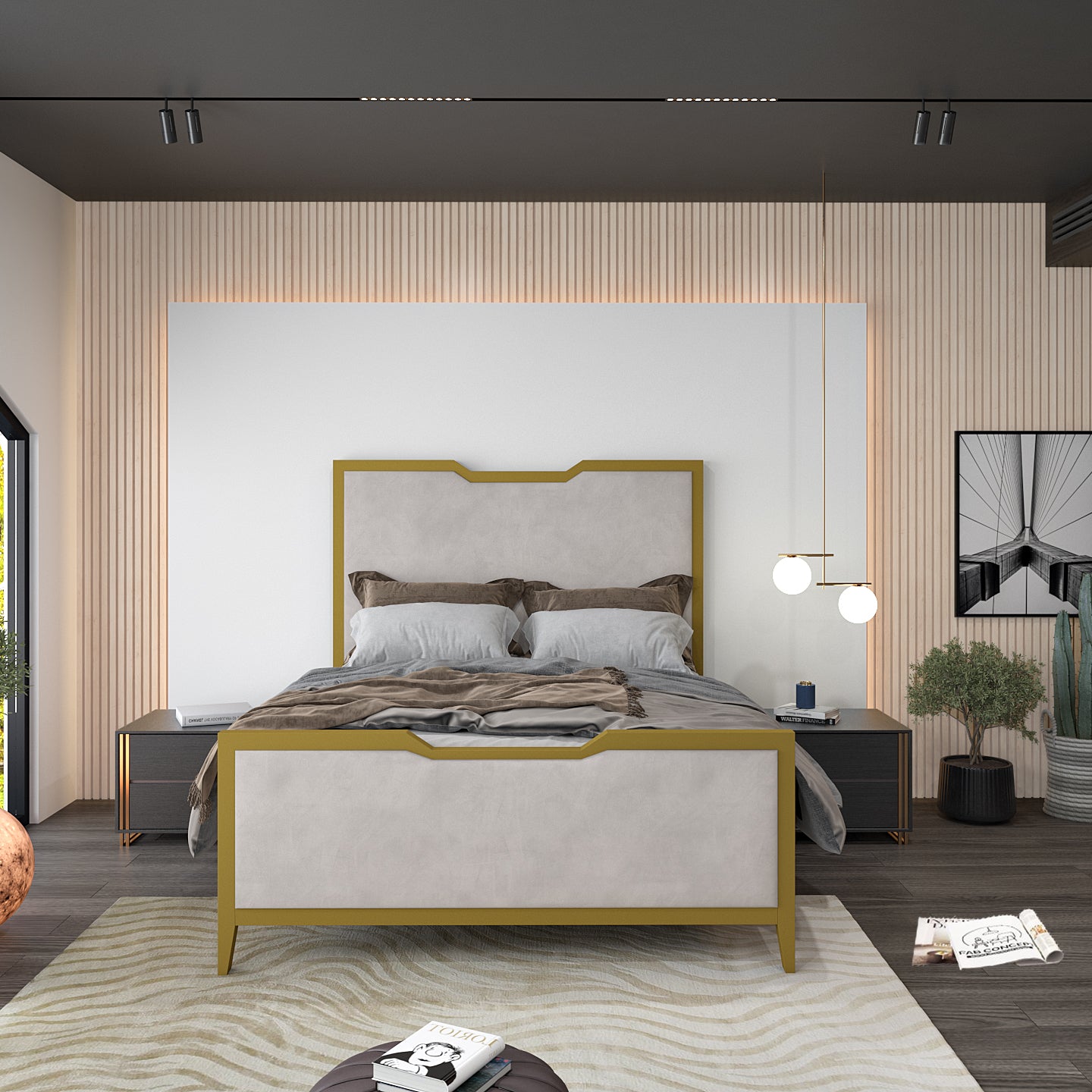 Saint Pierre Metal Bed