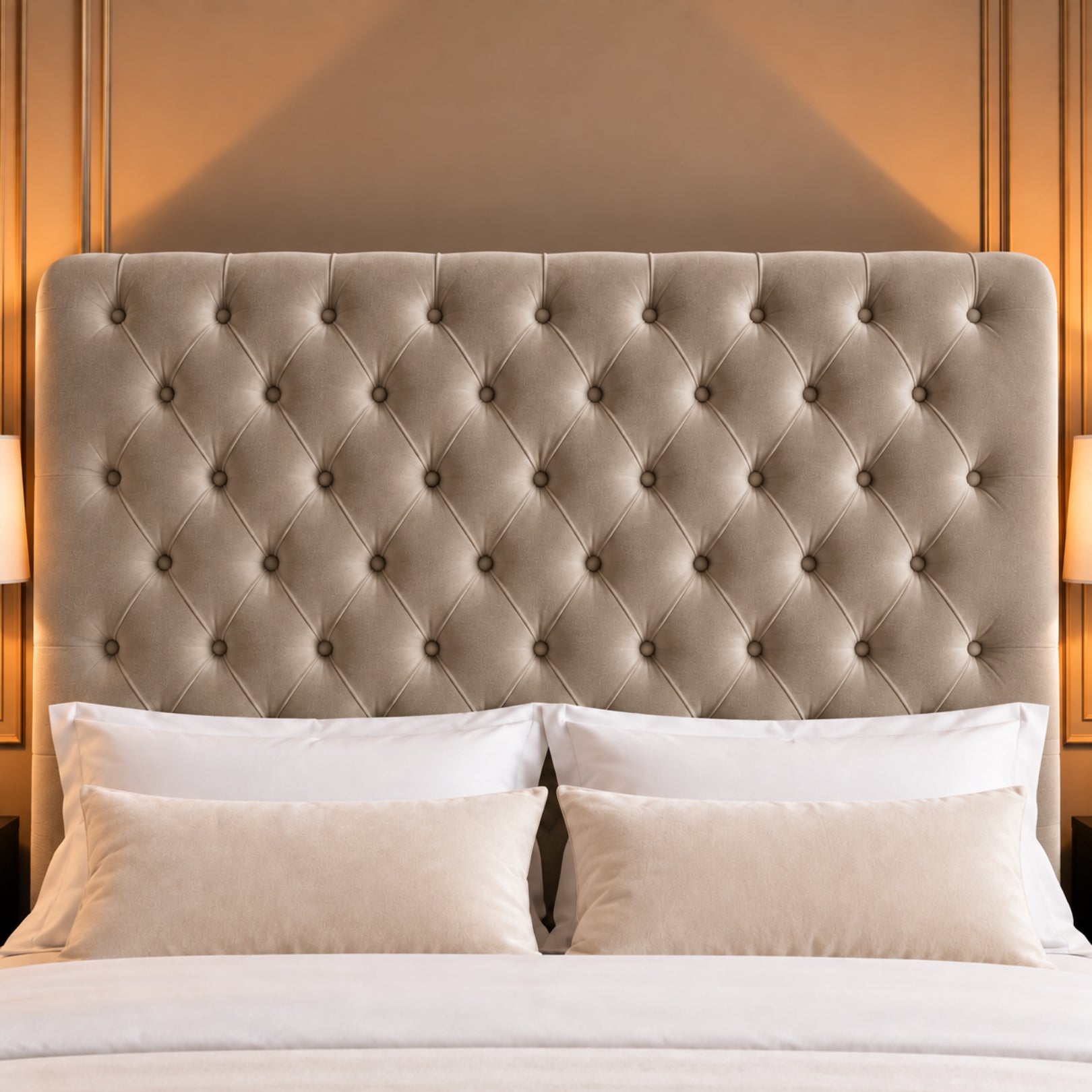 Sienna Sleigh Upholstered Soft Velvet Bed Frame