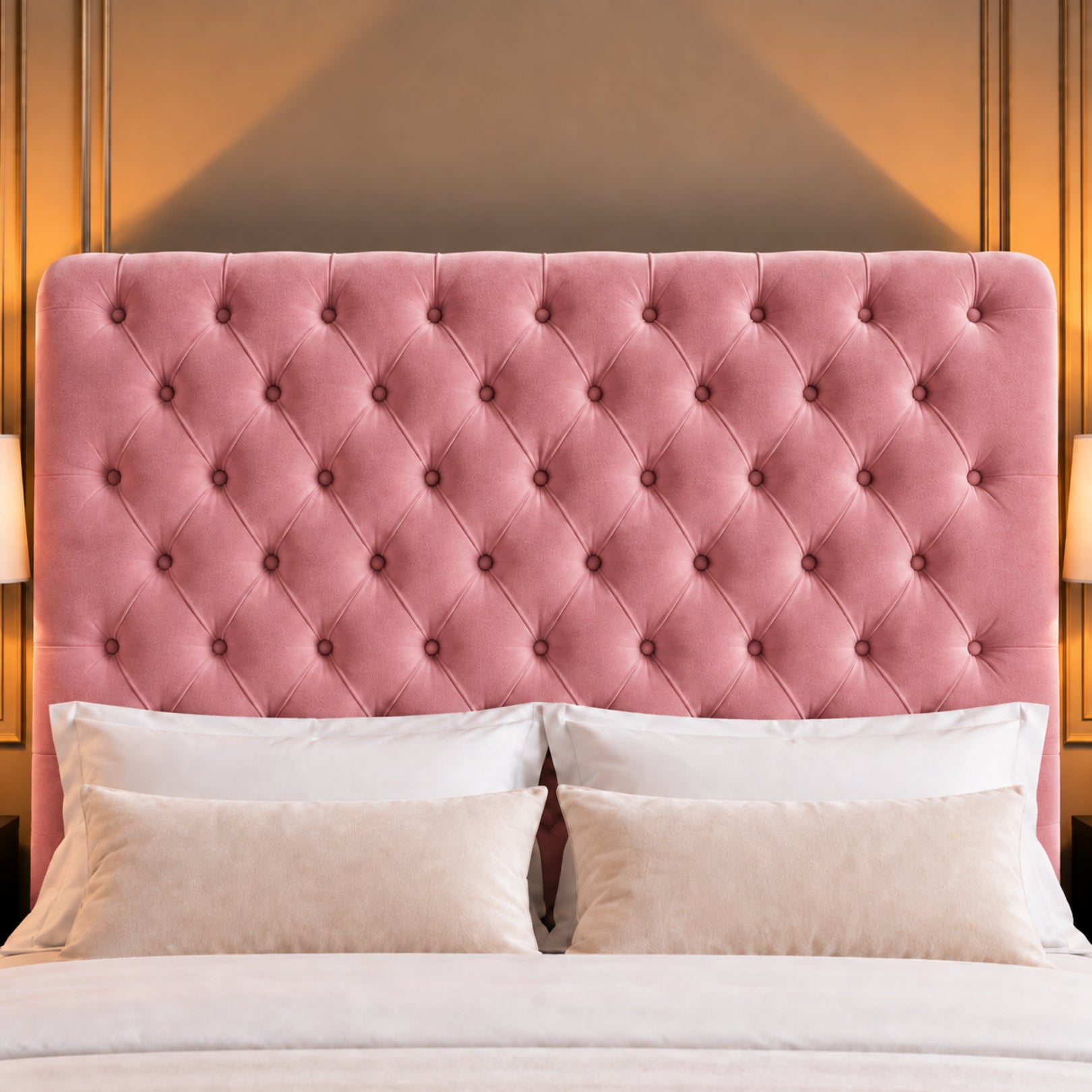 Sienna Sleigh Upholstered Soft Velvet Bed Frame