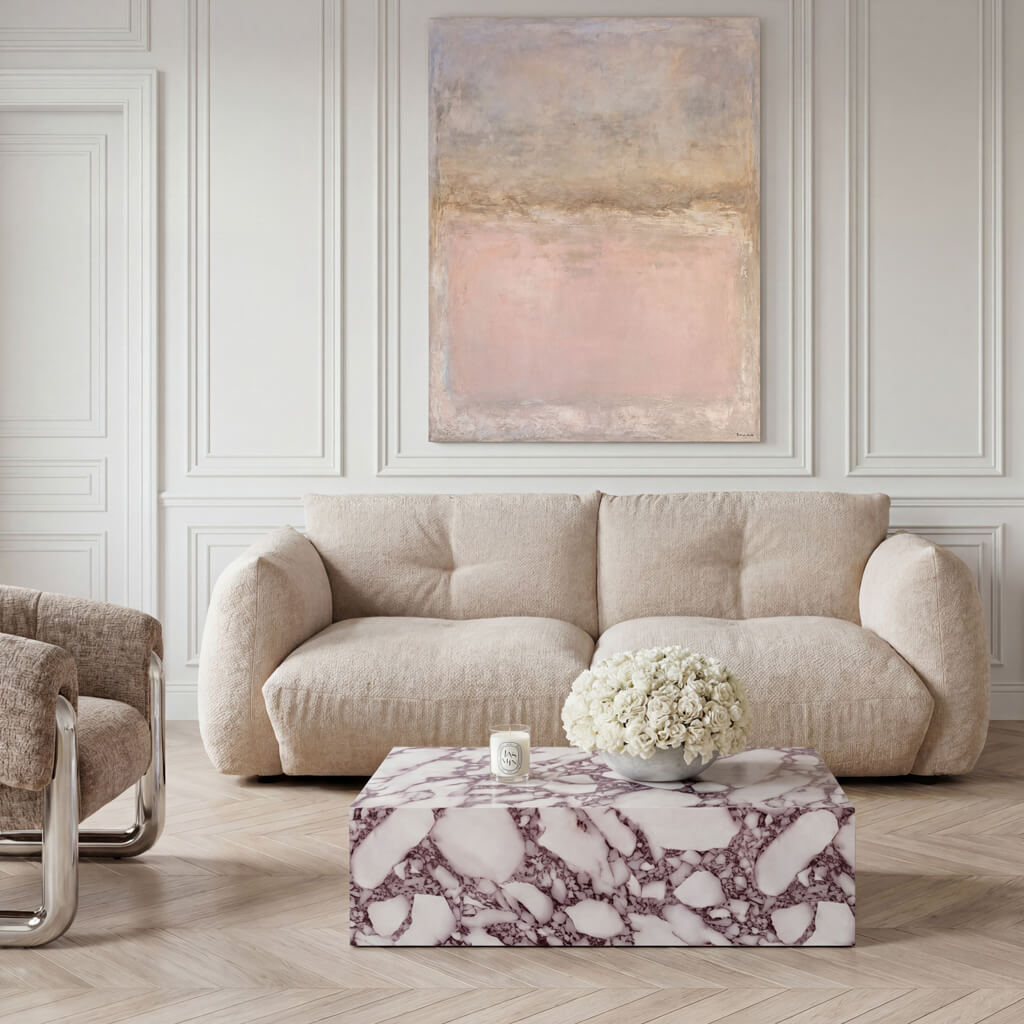 Sur Calacatta Viola Coffee Table – Contemporary Marble-Effect Table