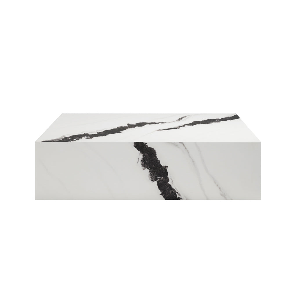 Sur Panda Coffee Table – Contemporary Marble-Effect Living Room Table