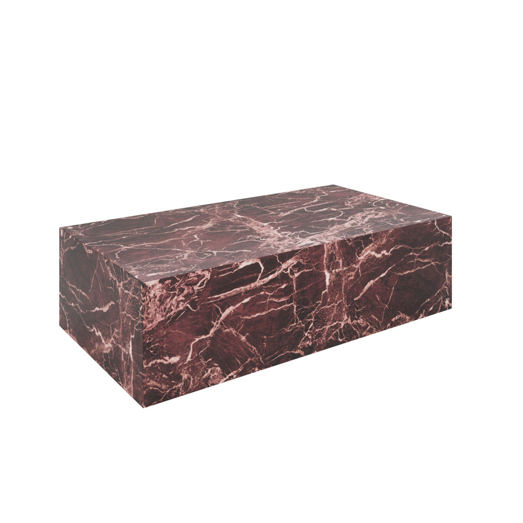 Sur Rosso Levanto Coffee Table – Contemporary Marble-Effect Table