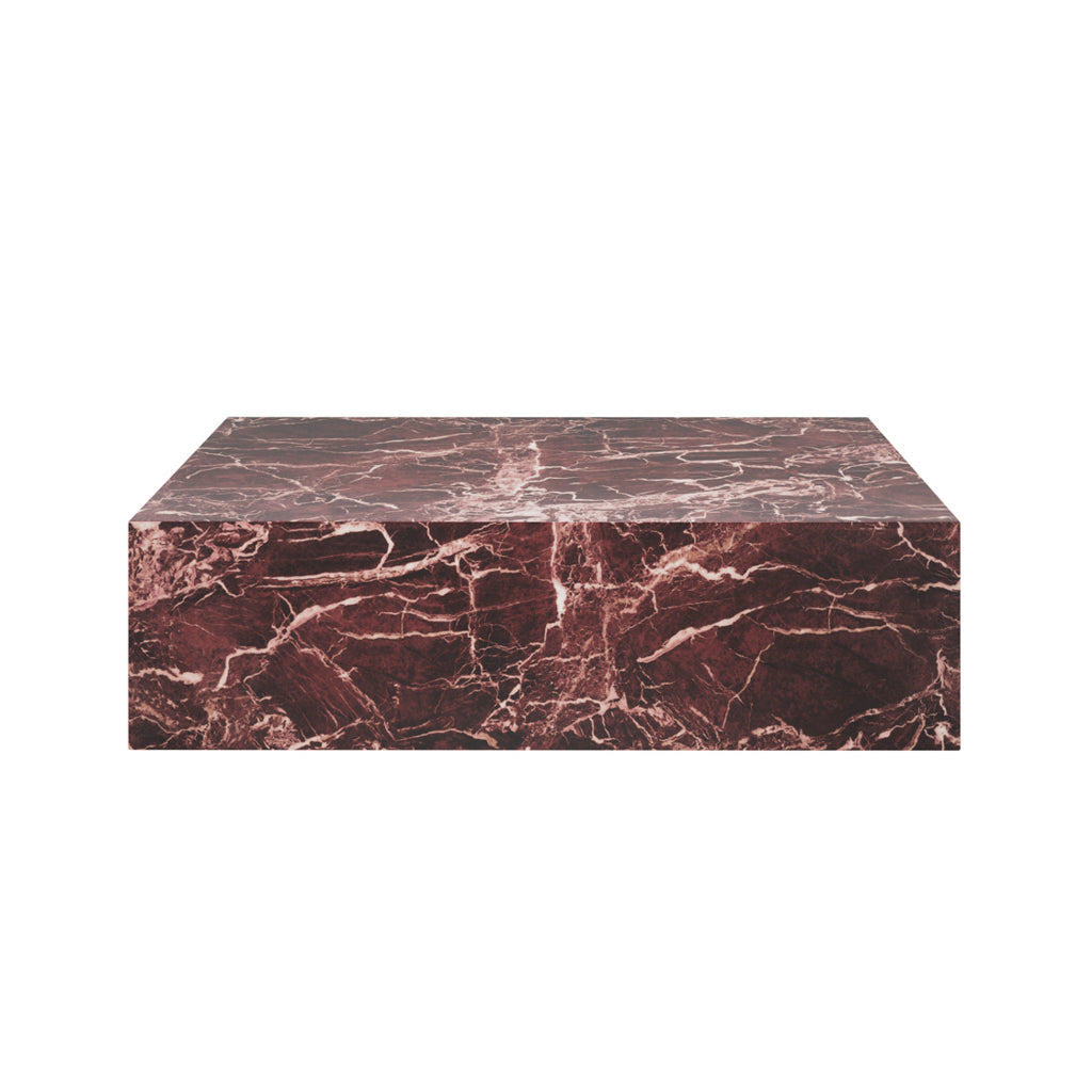 Sur Rosso Levanto Coffee Table – Contemporary Marble-Effect Table
