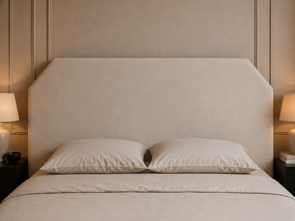 Treviso Angled Corner Headboard Upholstered Bed Frame