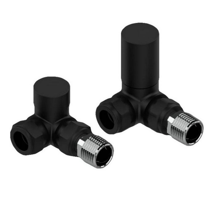 TwistFlow Black Manual Corner Valves (Pair)